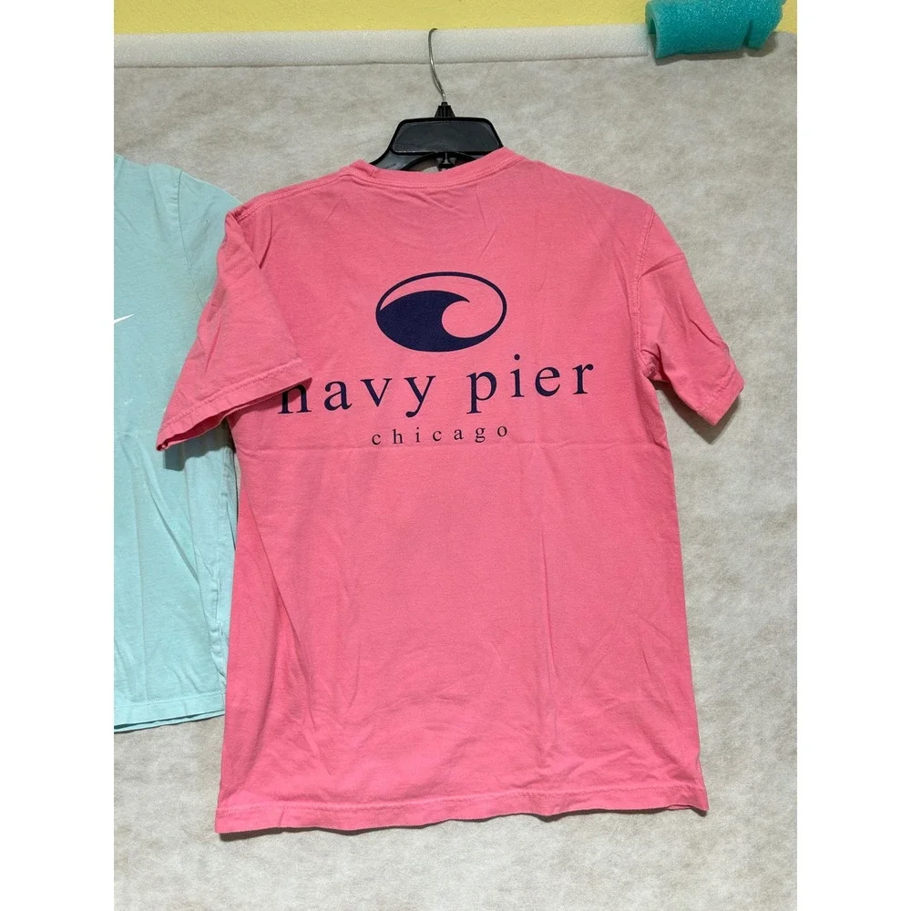 Nike PINK Comfort Colors Girls T-Shirt Bundle Blue White Pink Size Small Lot 3
